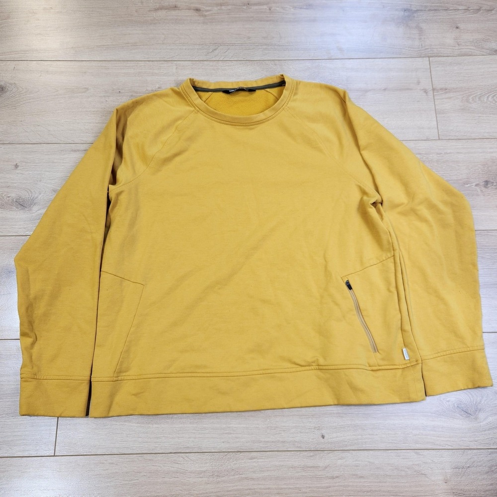 Outdoor Research Sweatshirt Womens XL Yellow Emersion Fleece Crew Pullover